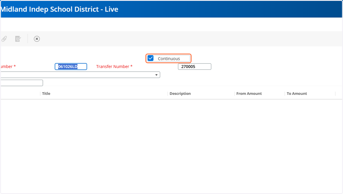 If "Continuous" is checked, then it will automatically be ready to start a new transfer, you may uncheck it for your preference.