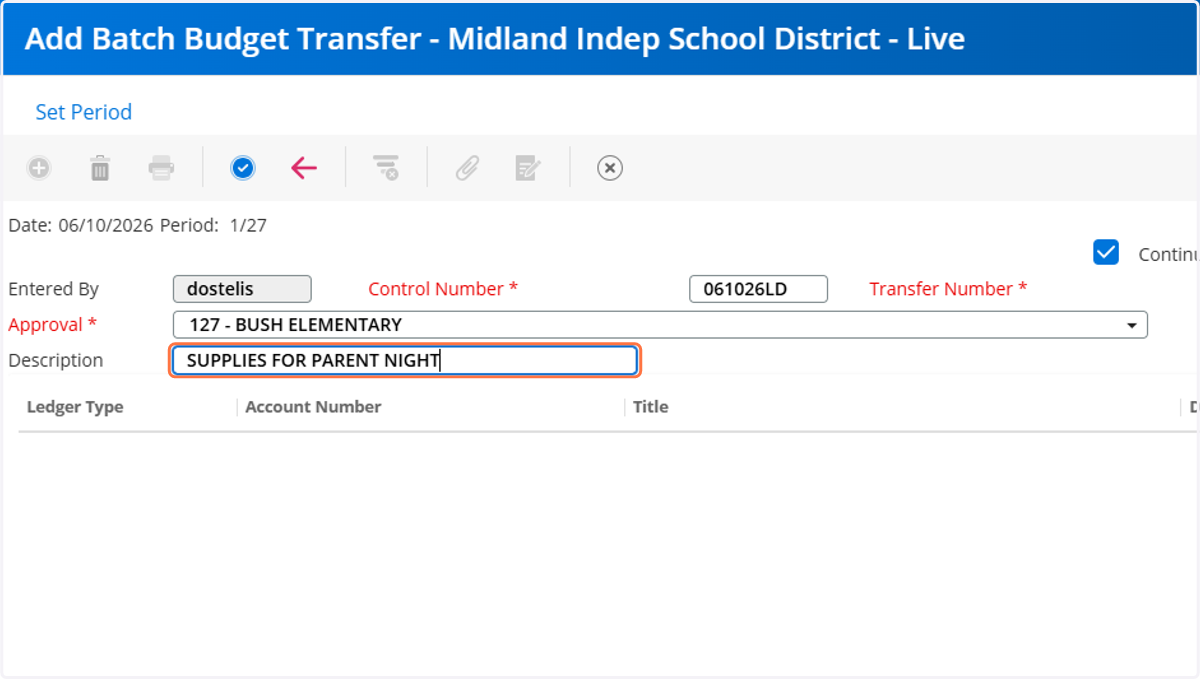 Type your transfer description. NOTE**See Next Slide for REQUIRED descriptions