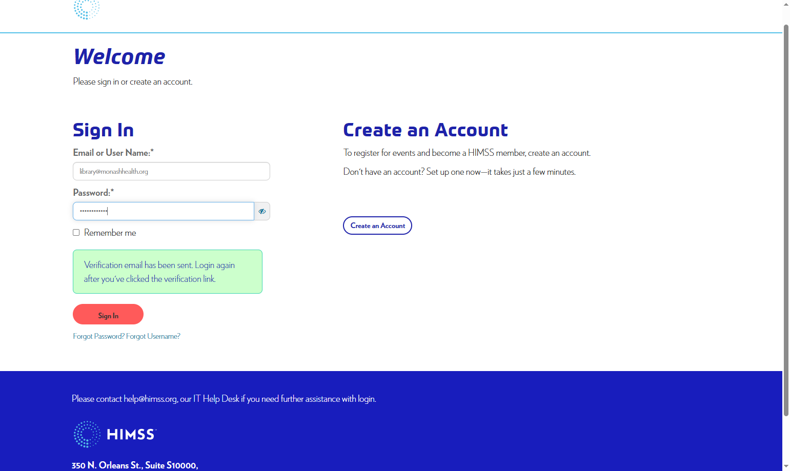 Click on Sign In