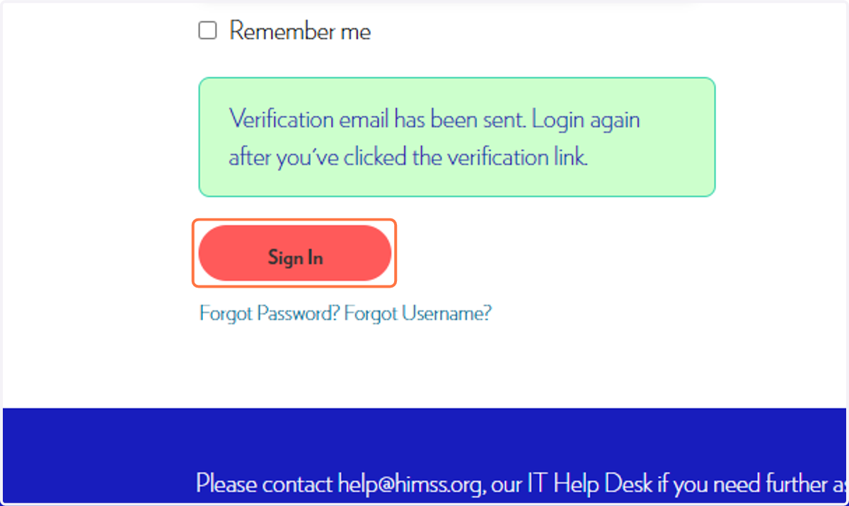 Click on Sign In