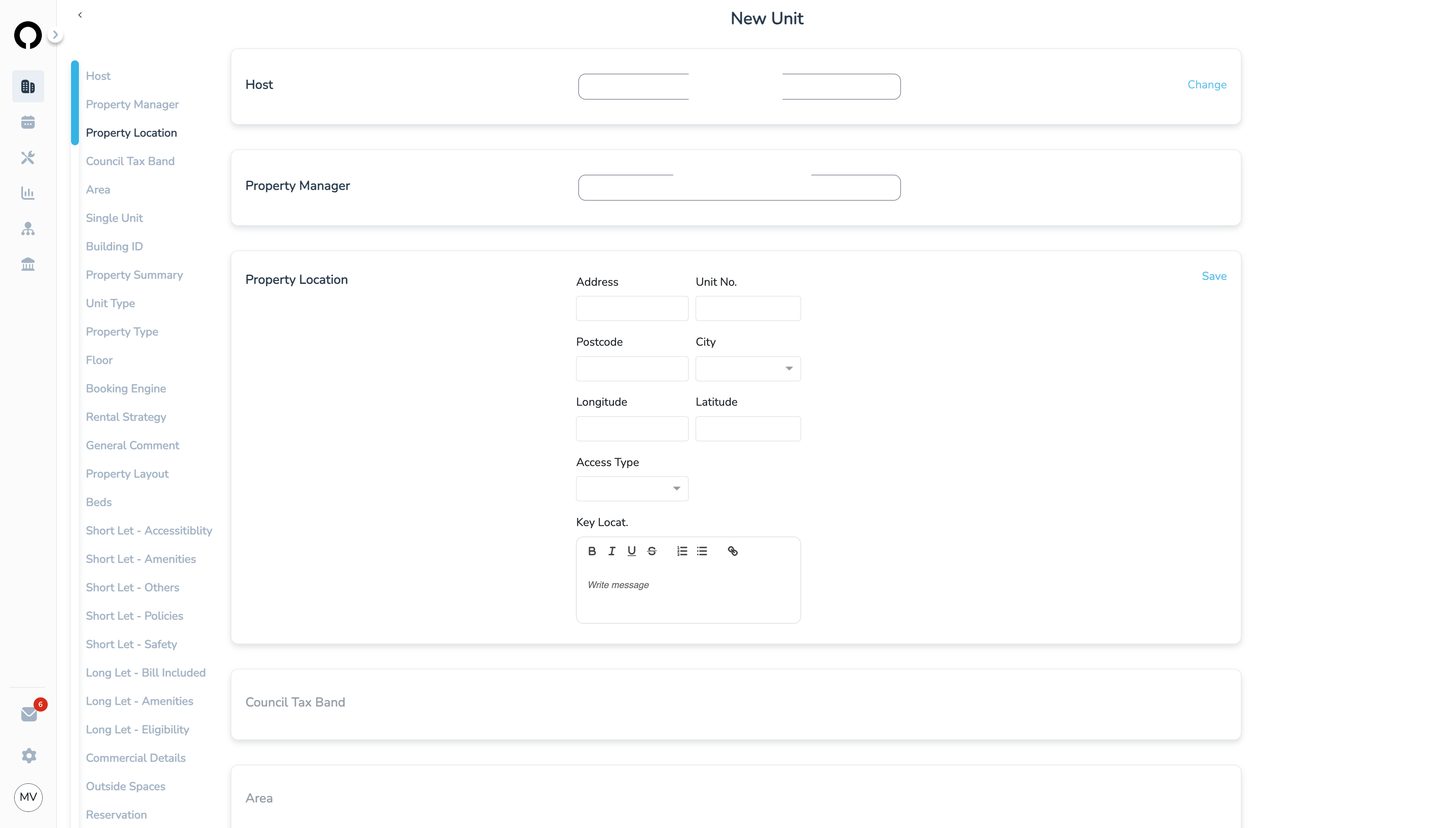 On property location add the full address and key location