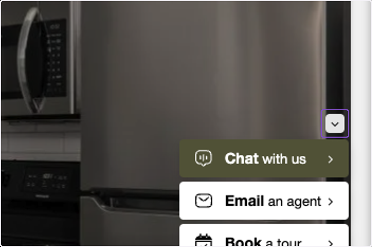 The EliseAI - Chatbot will now automatically show on the bottom right-hand corner of your screen.