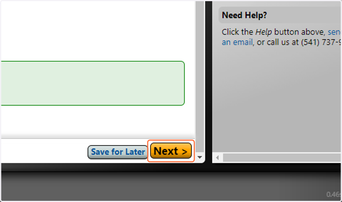 Click on Next >
