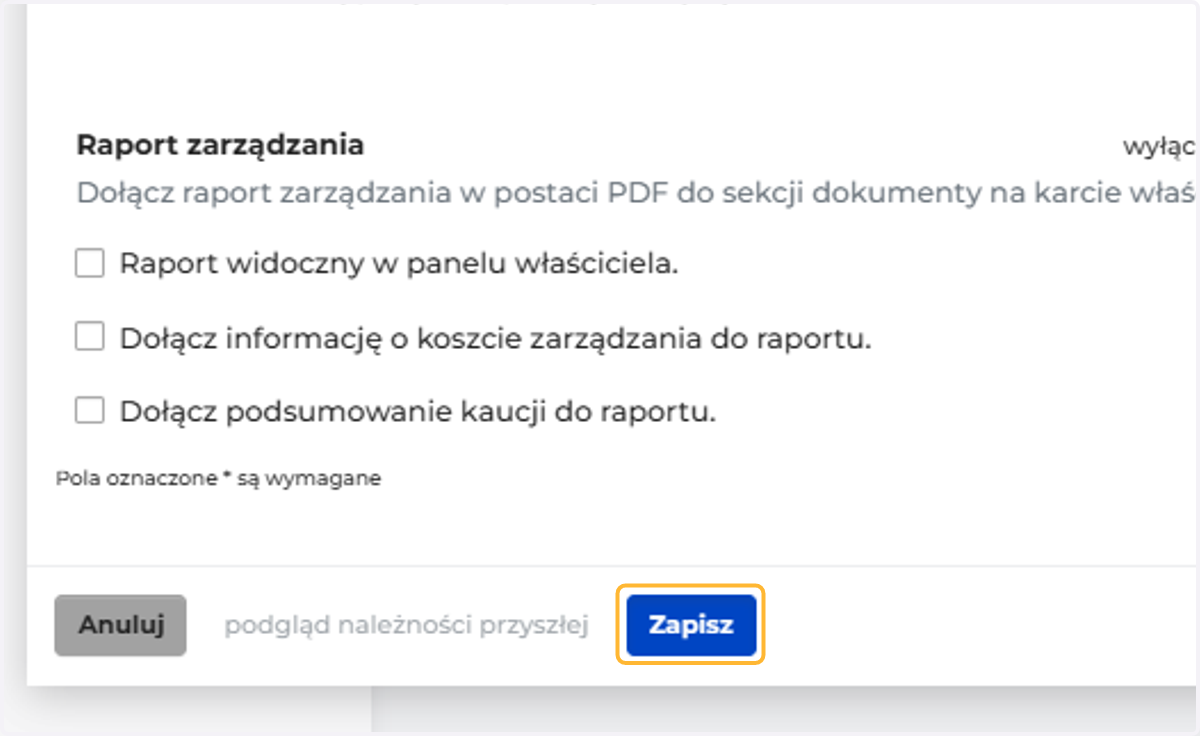 Kliknij Zapisz