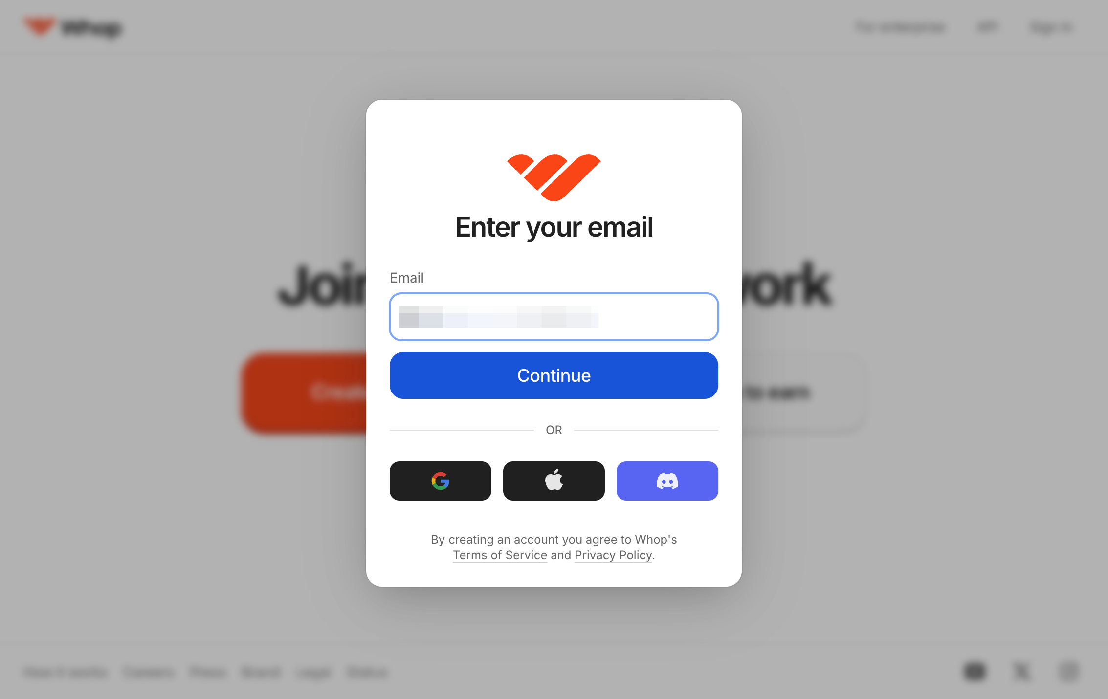 Type Email