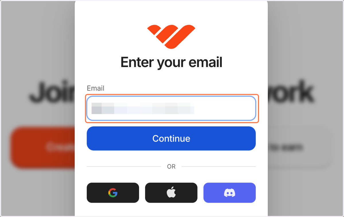 Type Email