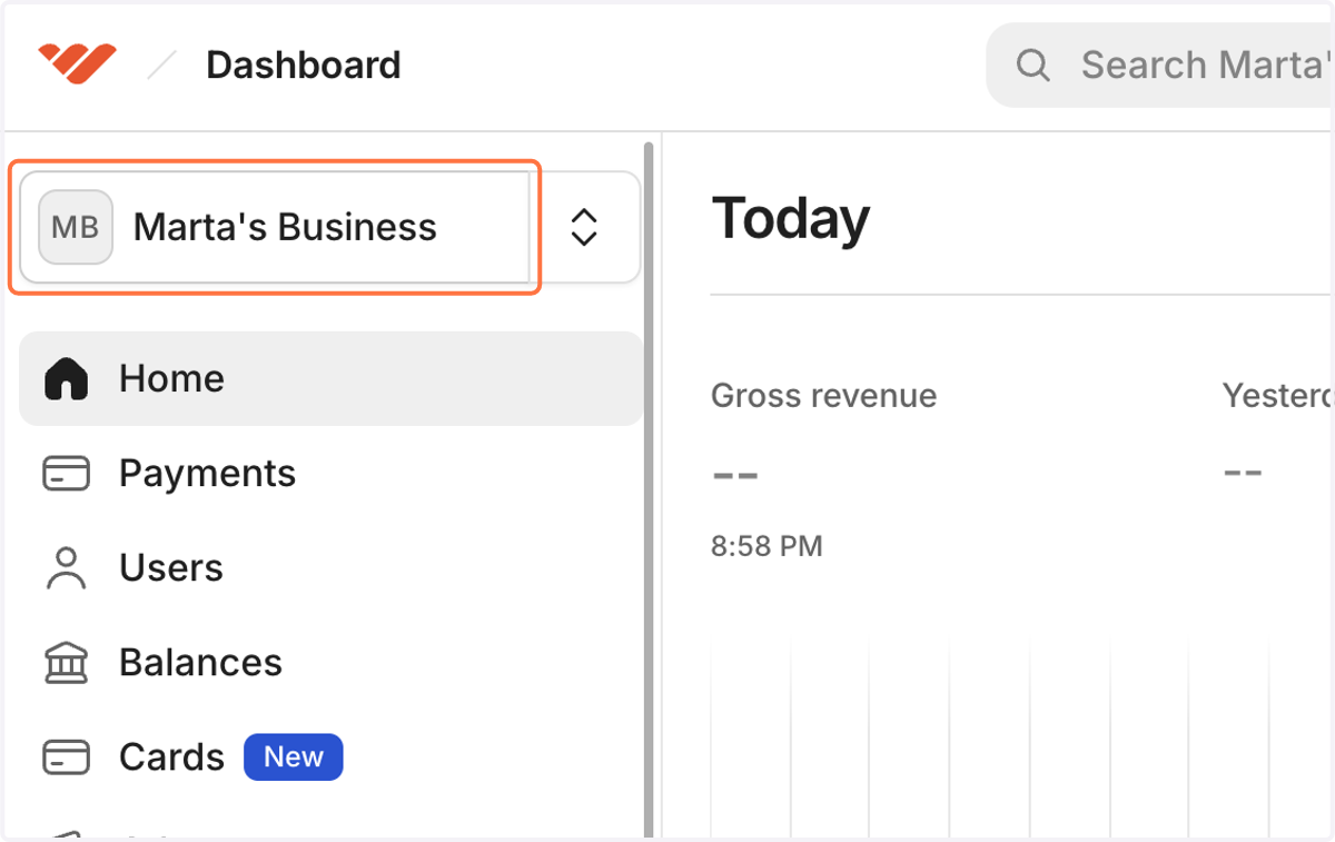 Click on Marta's Business