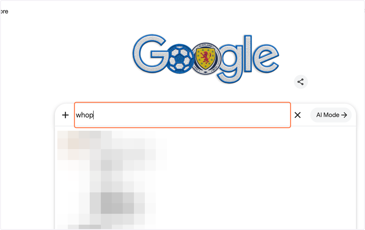 Click on Search