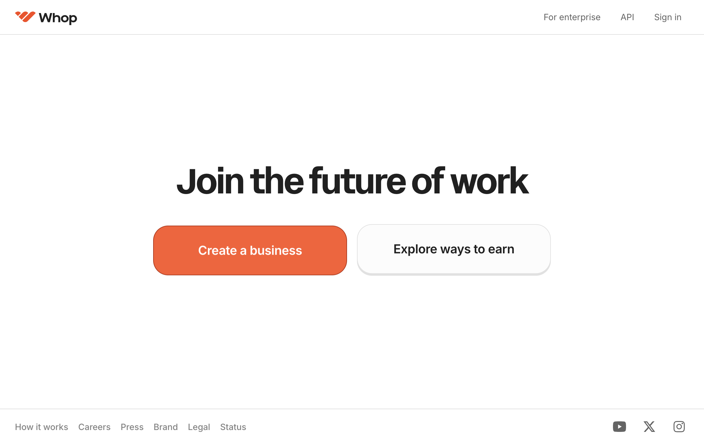 Click on Create a business