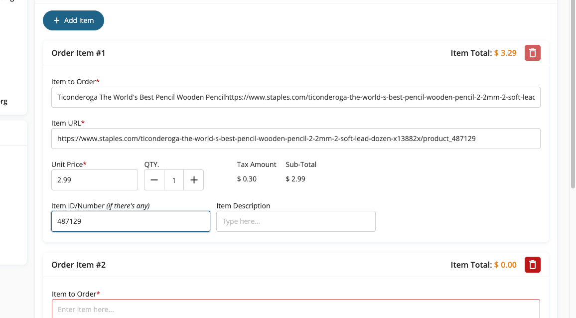 Delete Items (Optional)