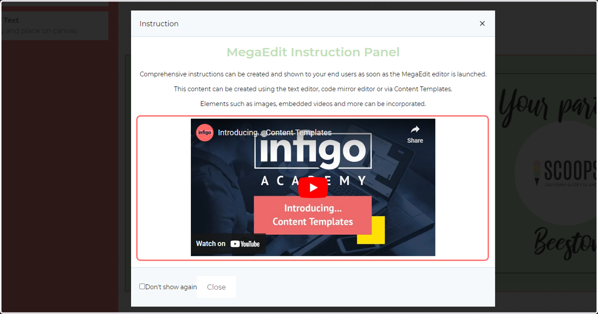 Launch the MegaEdit editor for this product