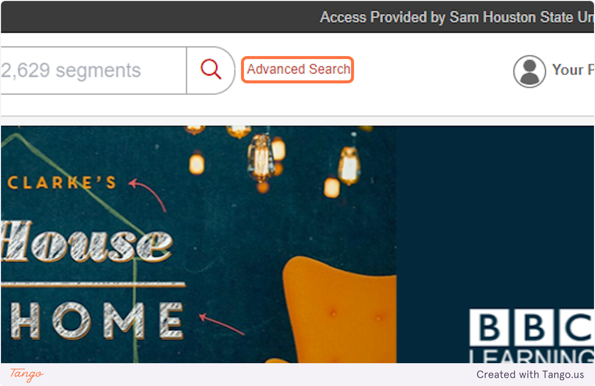 In the Films on Demand database, click on Advanced Search.