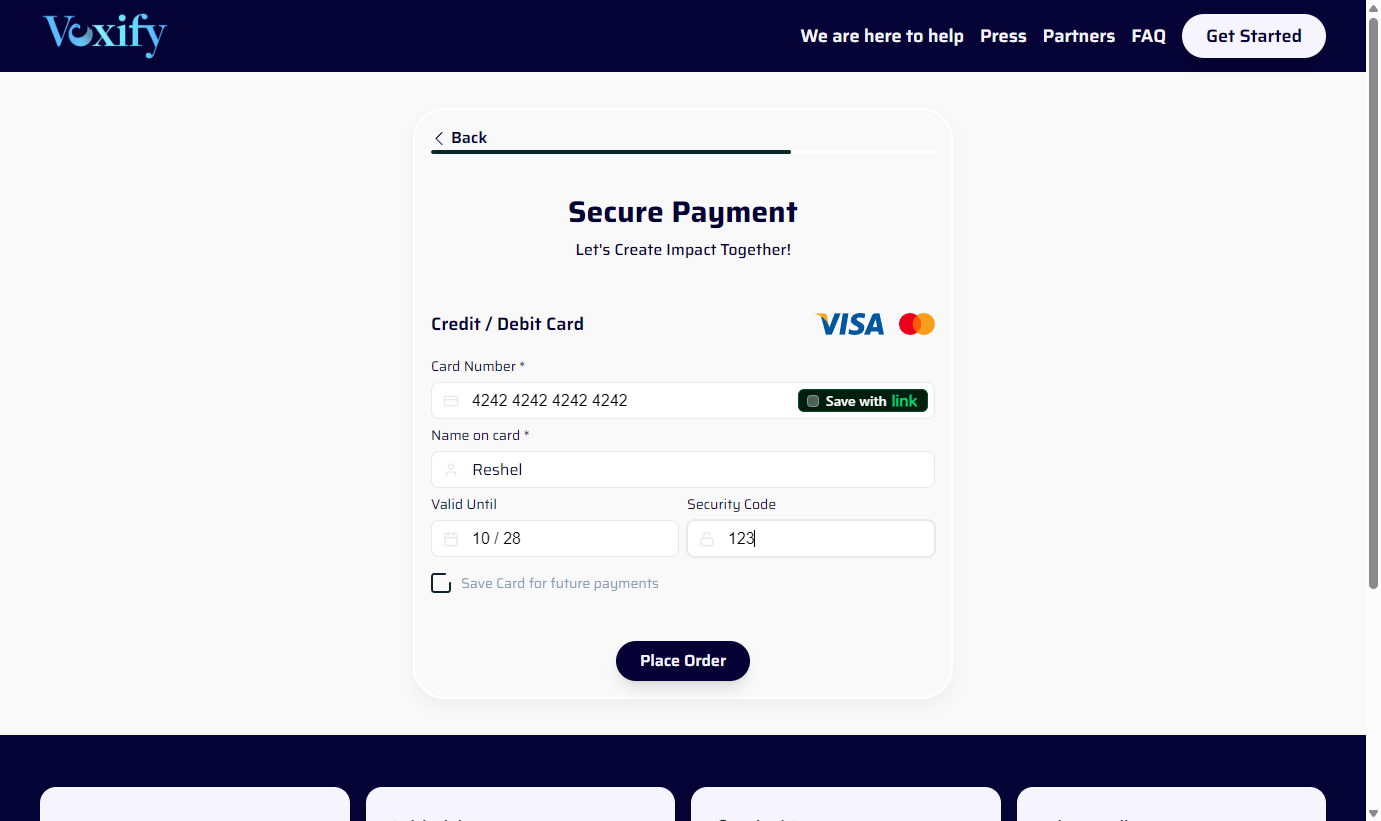 Enter your payment details