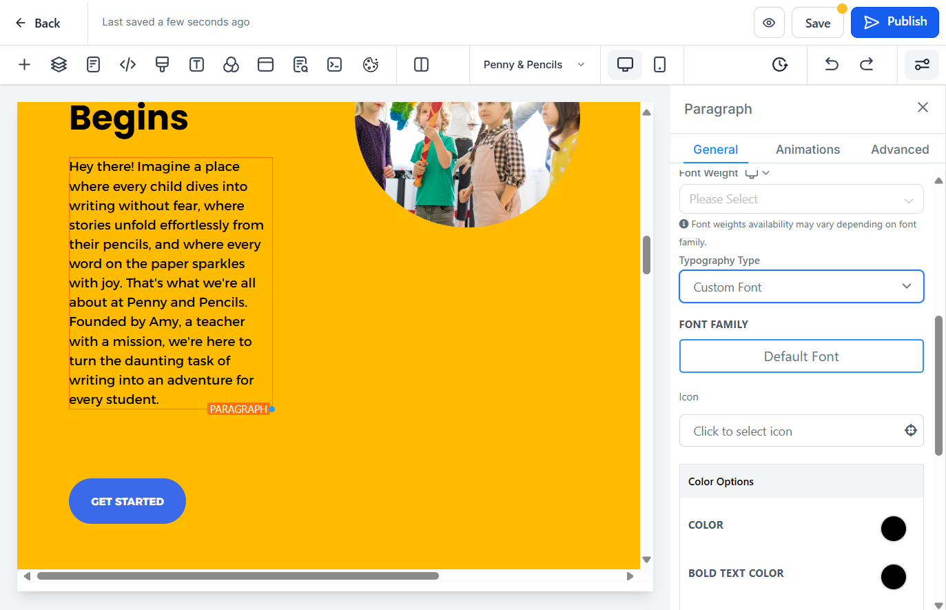 You can add a custom font, just for this text, here