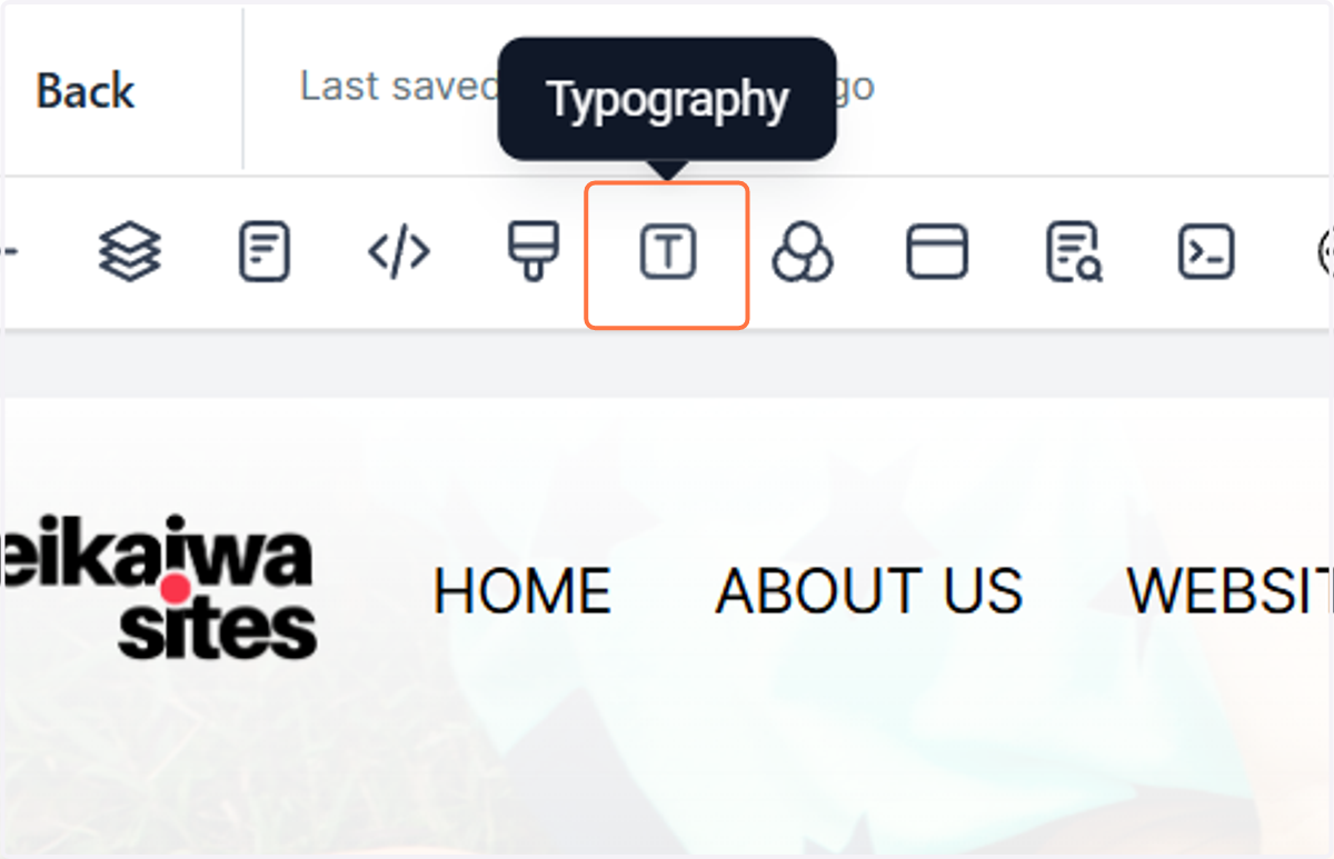 Click on Typography