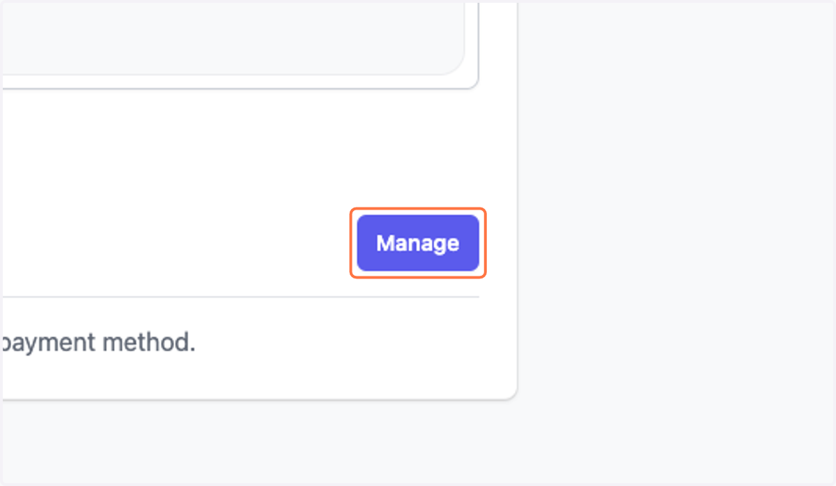 Click on Manage