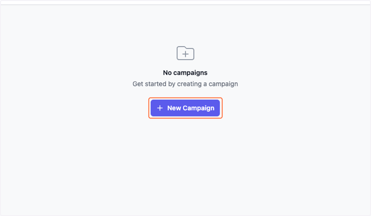 Click on New Campaign