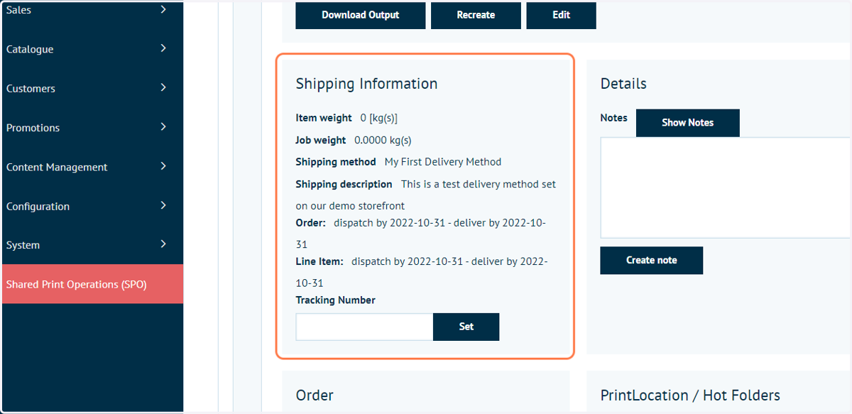 Shipping Information