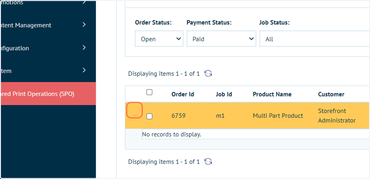 Click on "+" icon to show additional detail
