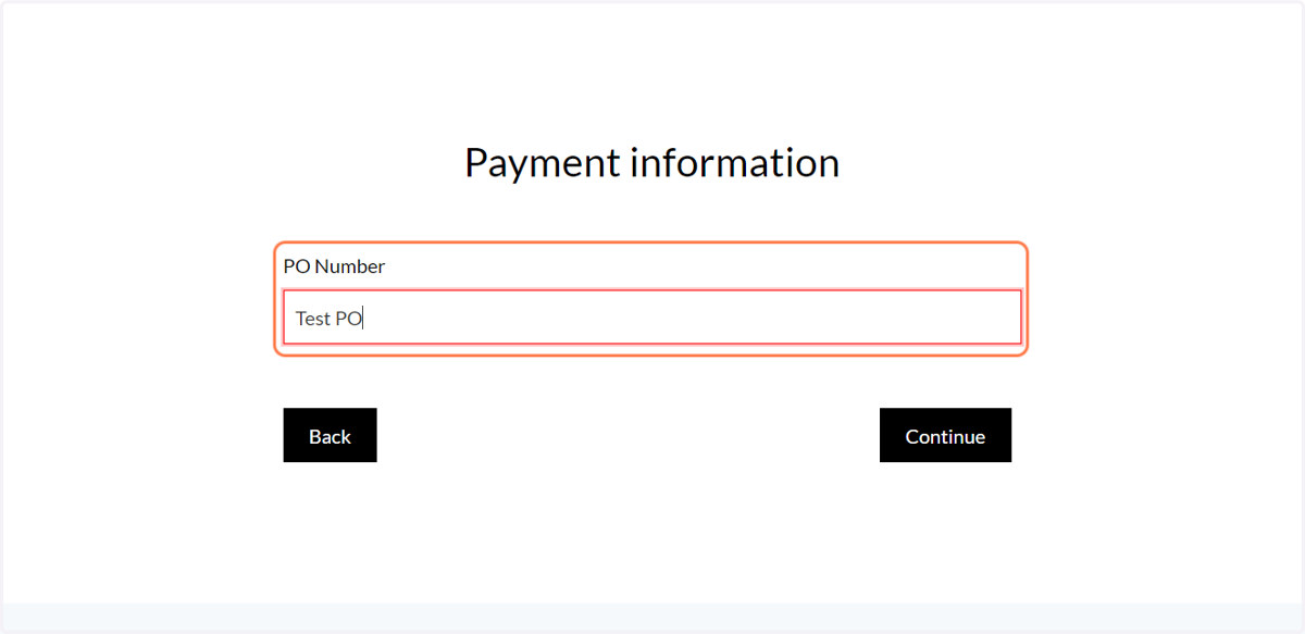 Fill in the details for your payment method