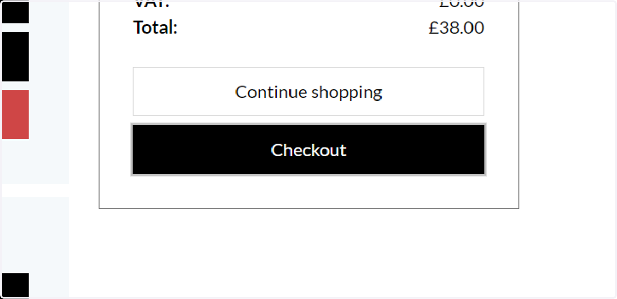 Click on checkout to process the order