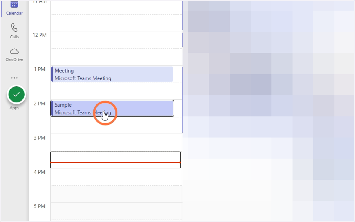 Double-click on the recorded meeting.