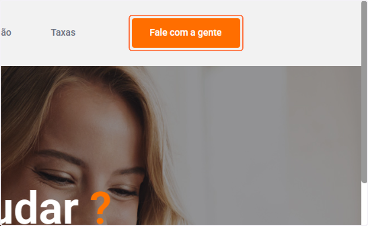 Clique em Fale com a gente