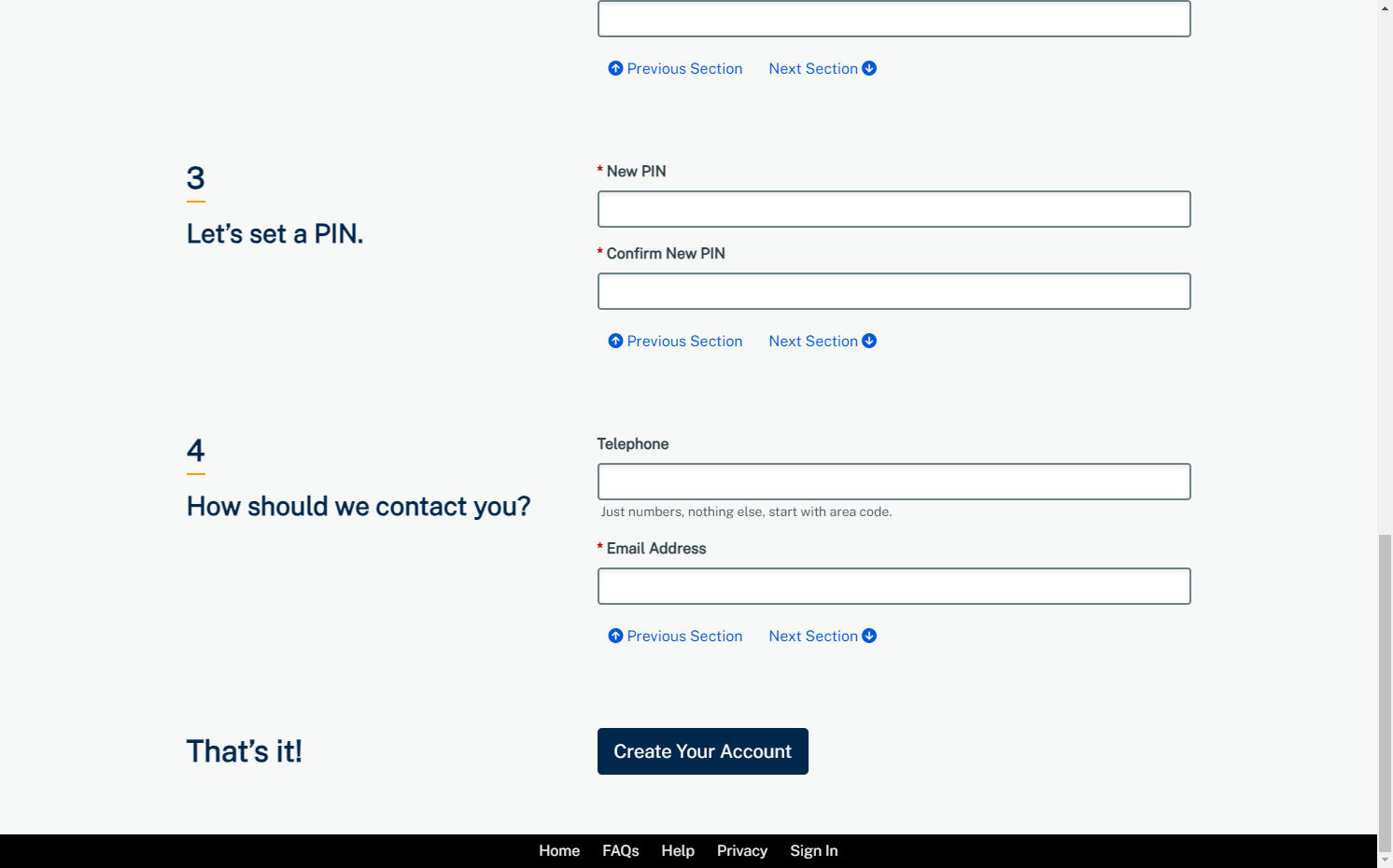 Add your email.