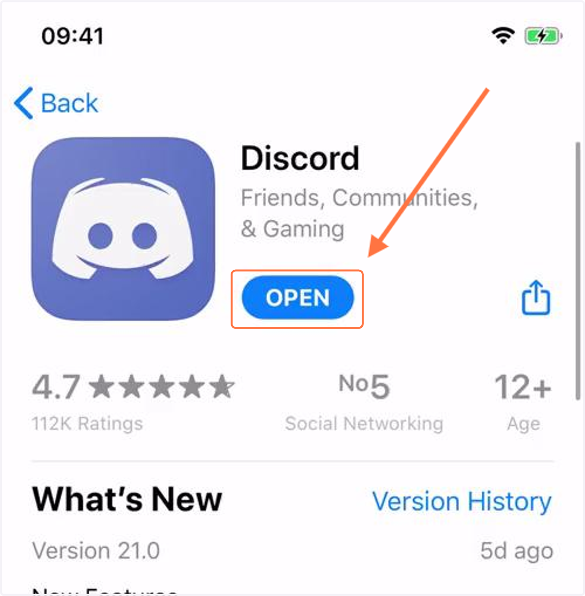 Make sure to download the app and open it once it's ready.