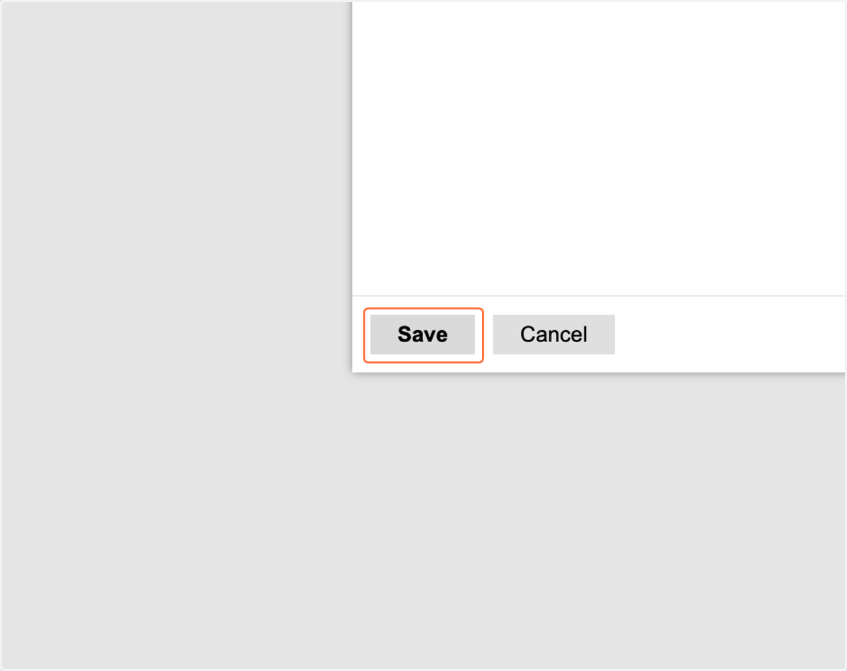 Click on Save