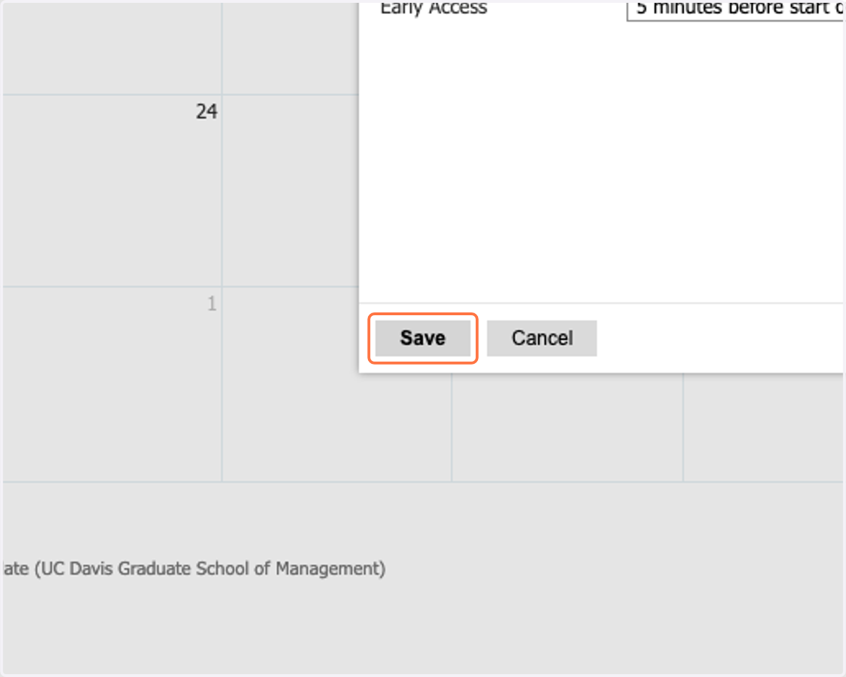 Click on Save