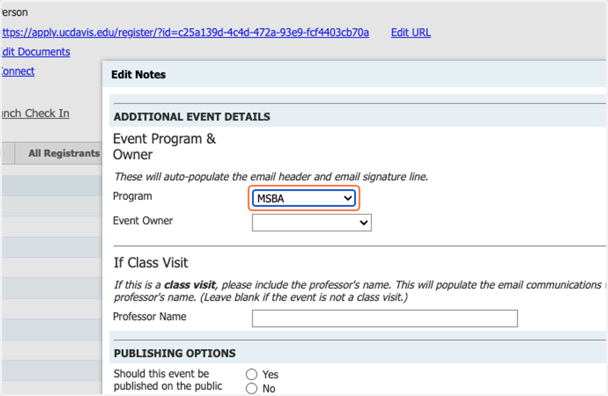 Select the correct Program