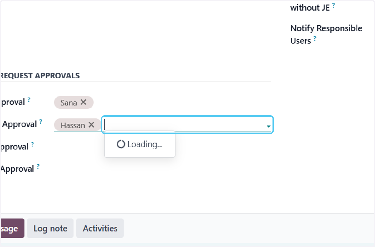 Click on Second Approval?