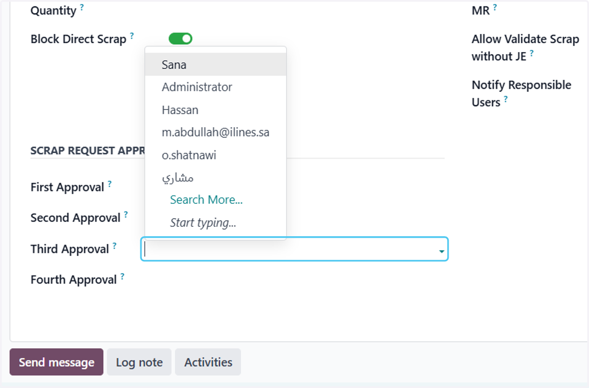 Click on Third Approval?