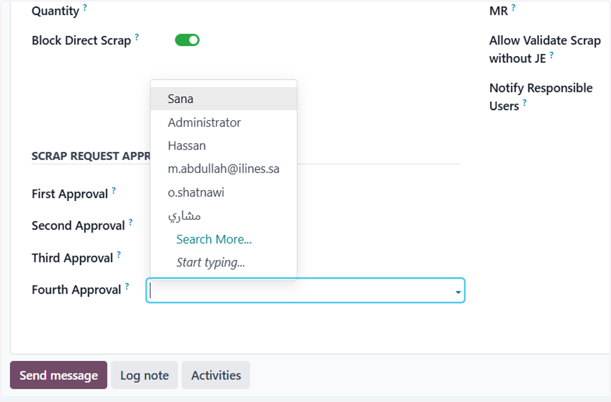 Click on Fourth Approval?