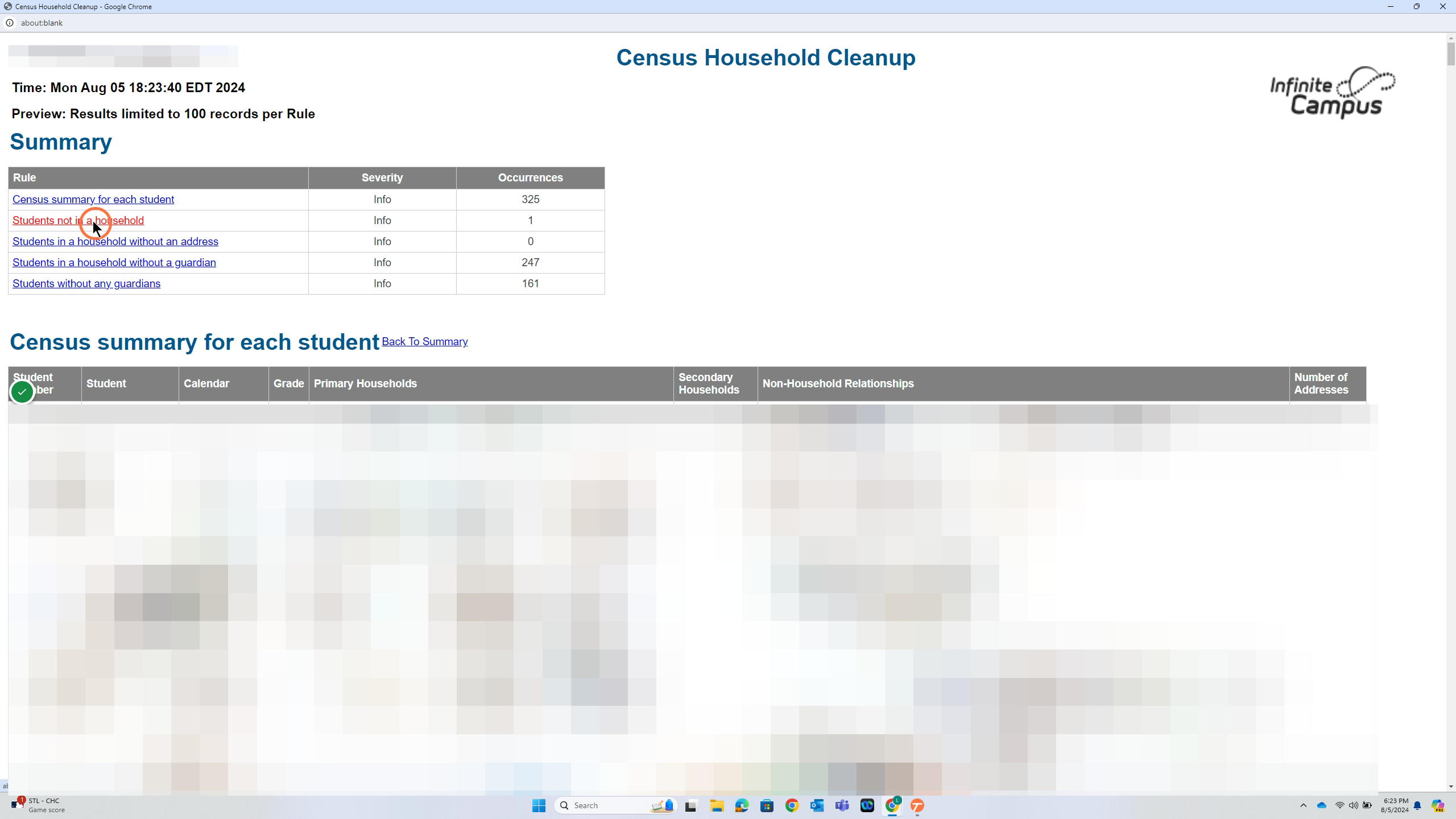 Click the links to jump to the different sections for cleanup.