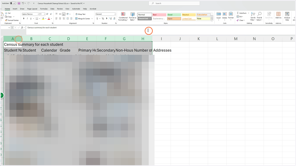 You must do your own filtering if using Excel