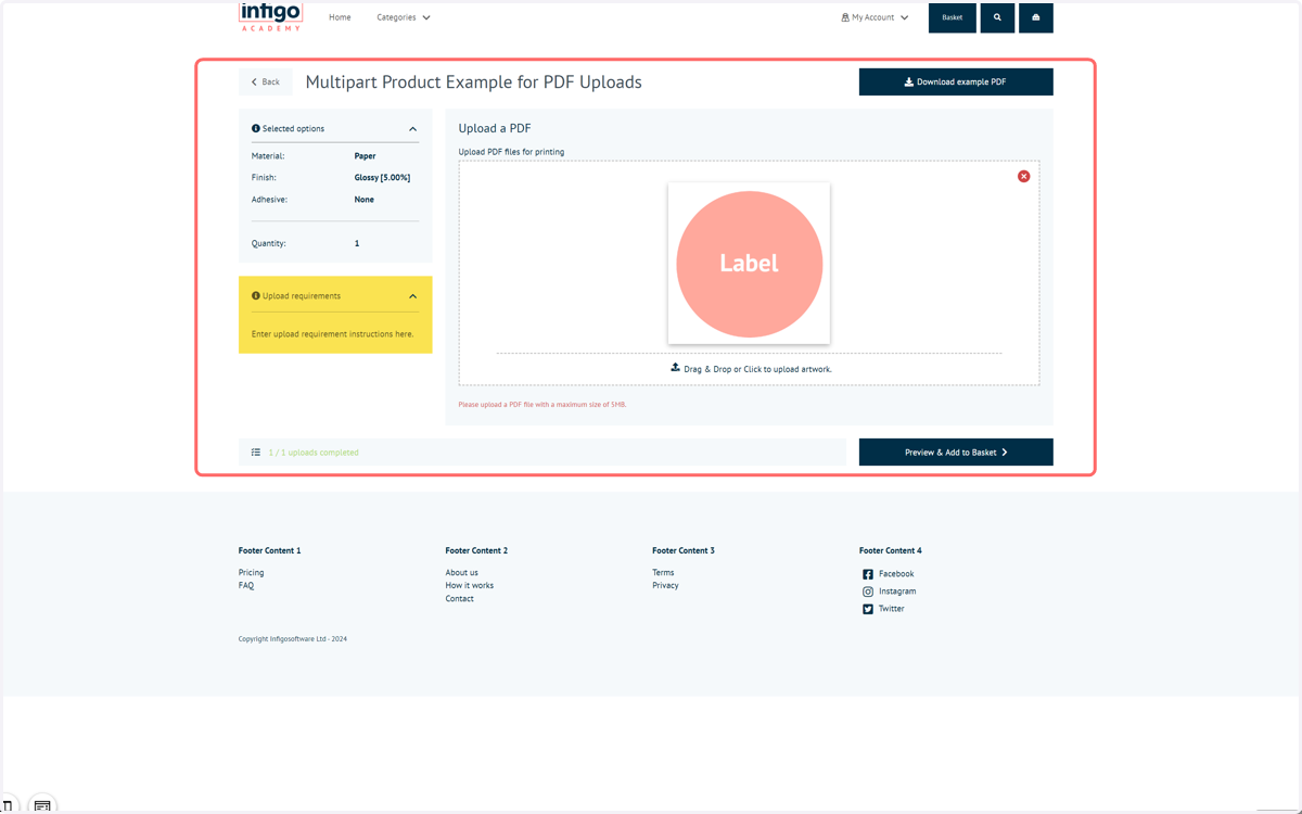 Navigate back to the product to see the changes