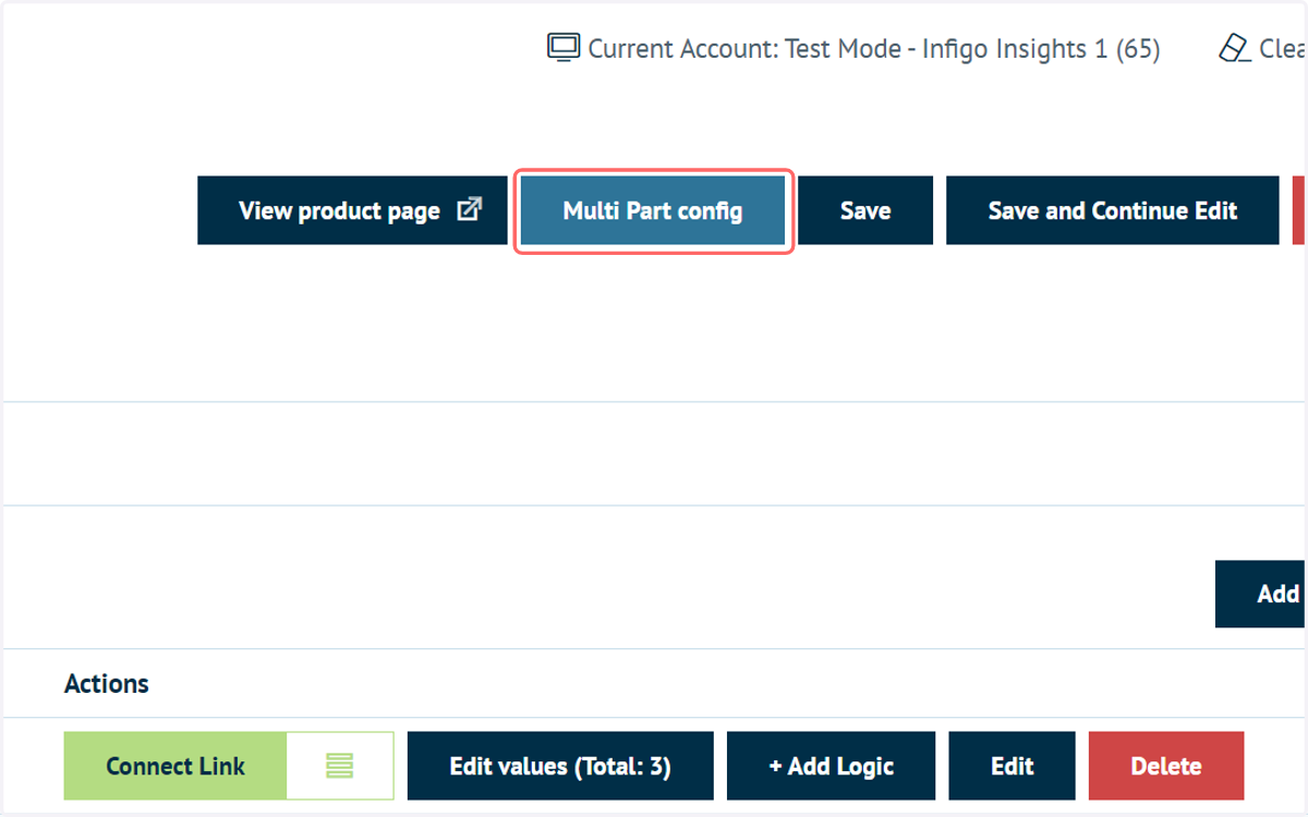 Click on Multi Part config