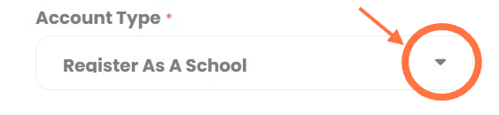 Daftar sebagai sekolah di 'Account Type'.