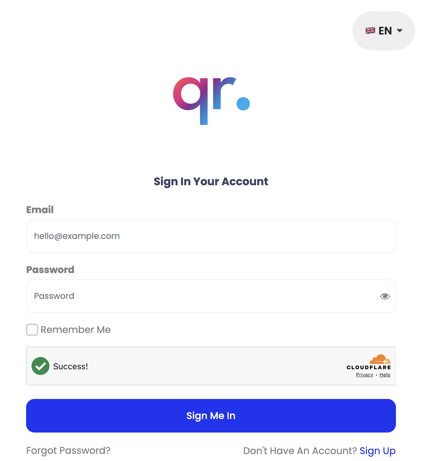 Pergi ke laman web https://adminv2.studentqr.com/login.