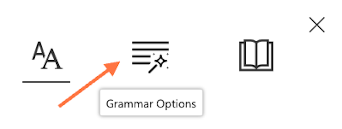Click on Grammar Options