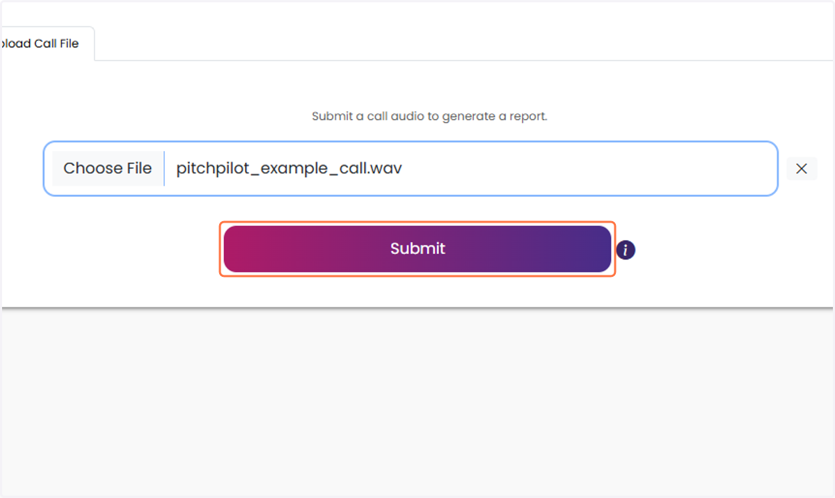 Click on Submit