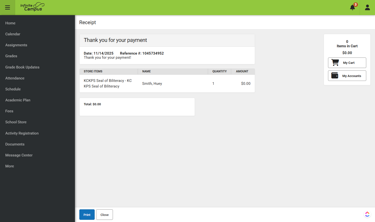 Once you have seen this screen, that means that your form has been submitted to the Diploma Plus team.