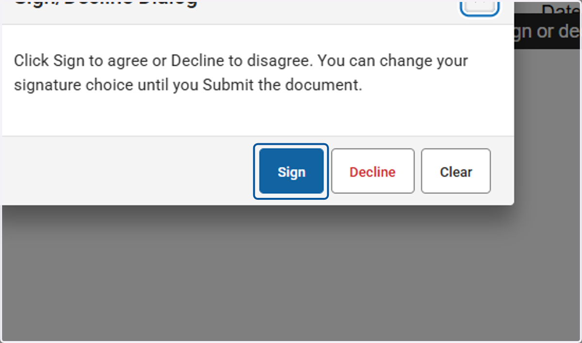 Click on Sign