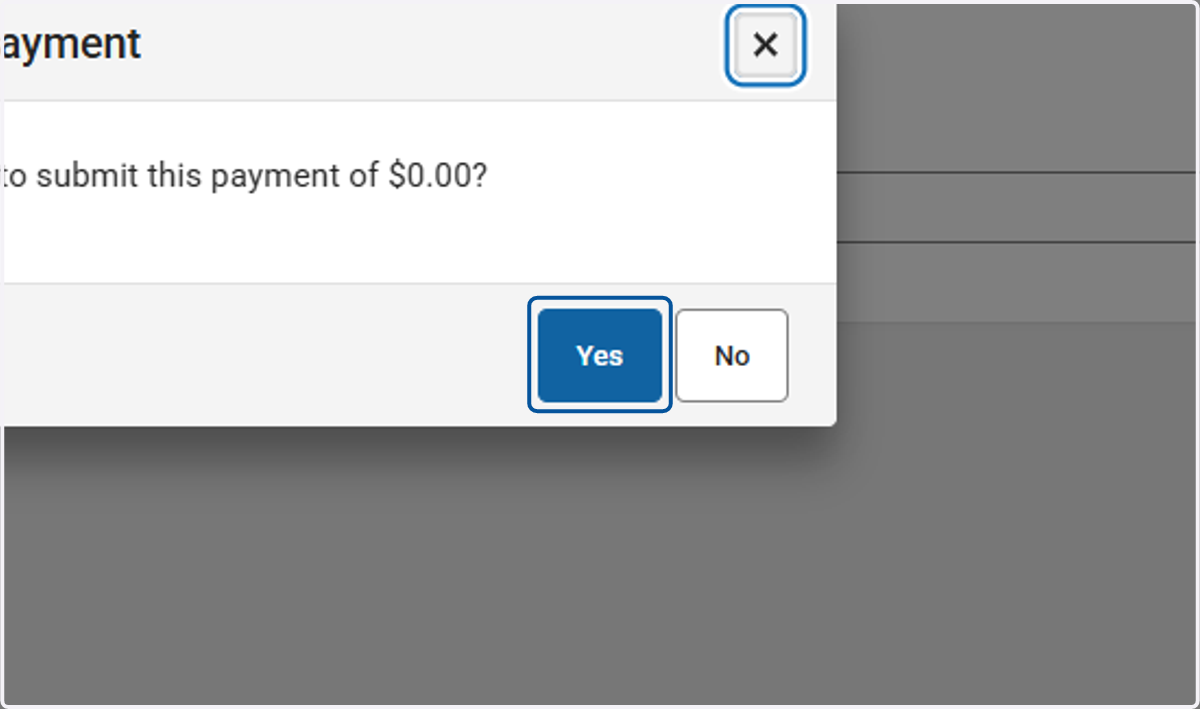 Click on Yes