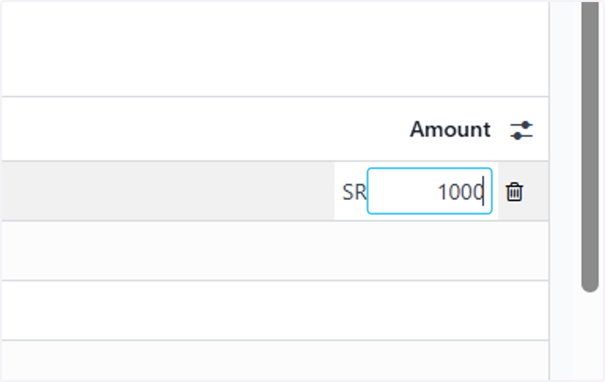Type "1000"