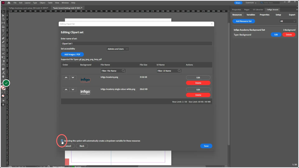 Consider automatically creating a dropdown variable
