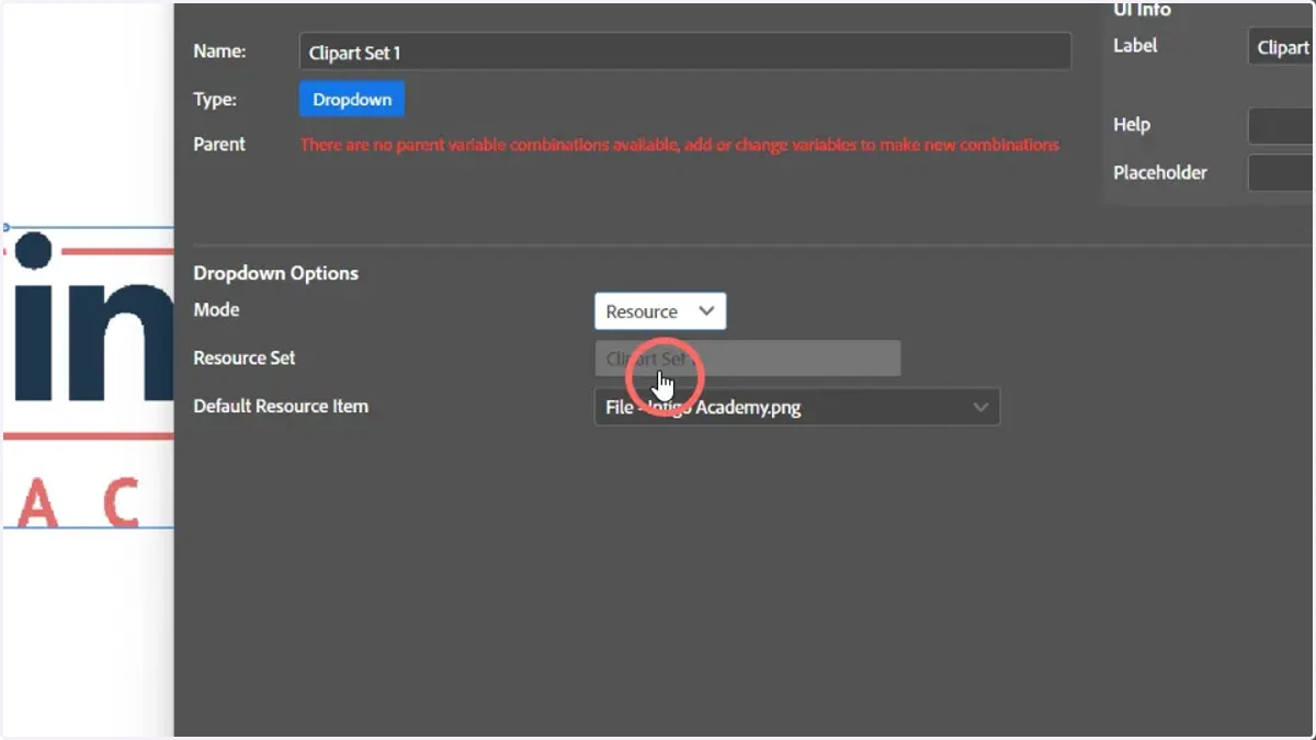 Select a Resource Set