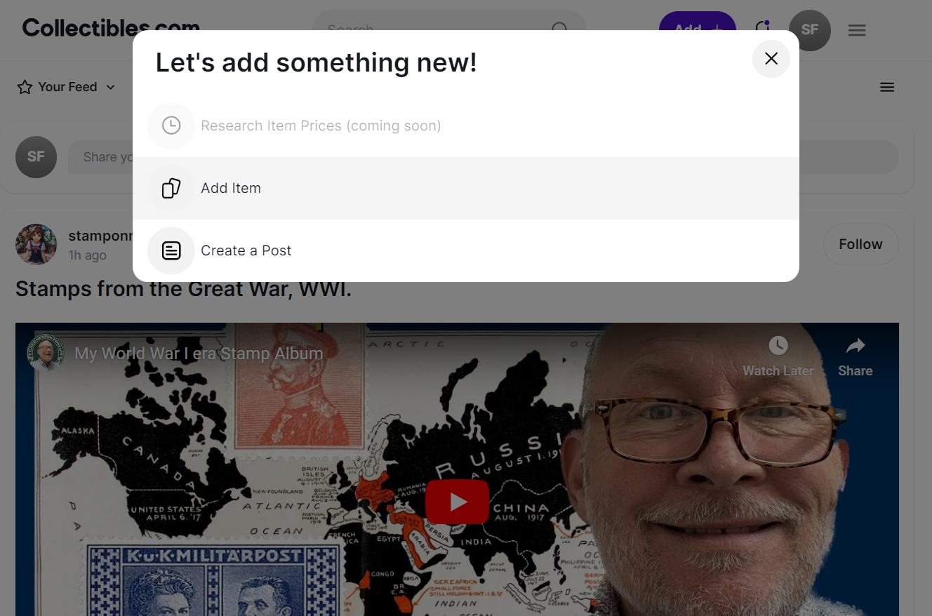 Click on Add Item